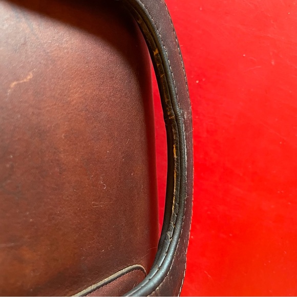 Vintage Coach Slim Satchel Compact Bonnie Cashin Brown Glove Tanned Leather - Picture 11 of 16